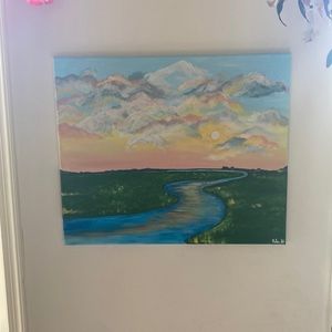 Homemade Sunset painting